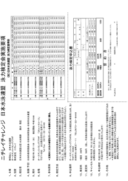 泳力検定実施要項はここ （PDF）