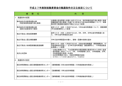 平成27年度財政融資資金の融通条件の主な改定について
