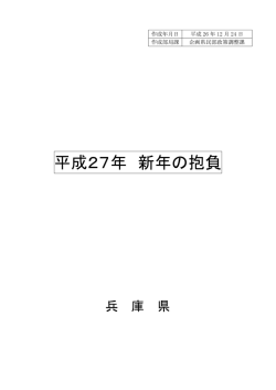 平成27年新年の抱負（PDF：10548KB）