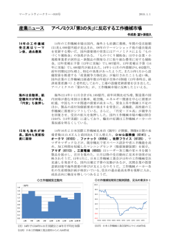 産業ニュース アベノミクス「第3の矢」に反応する工作機械市場