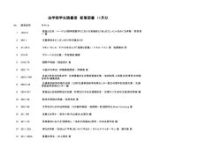 法学部学生読書室 新着図書 11月分