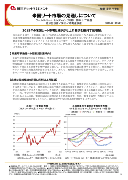 米国リート市場の見通しについて