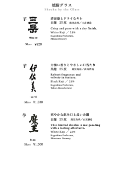 SHOCHU / 焼酎（PDF）