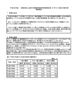 平成25年度事業報告ETOランド速日の峰の部