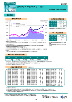 月報 （PDF:562KB） - DIAMアセットマネジメント