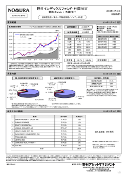 月次レポート - 野村アセットマネジメント