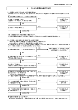 1． PCBの有無の判定方法