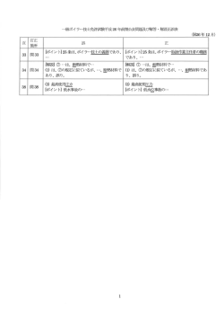 1級ボイラー技士免許試験平成26年前期公表問題及び解答解説正誤表