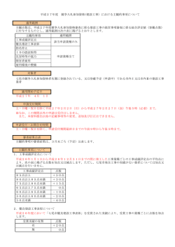 主観的事項 工事成績評定点 優良建設工事表彰 指名停止 ISO