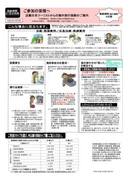 海外旅行保険のご案内（PDF
