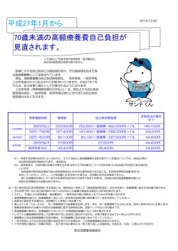 チラシ(PDF119KB) - 東京港健康保険組合ホームページ