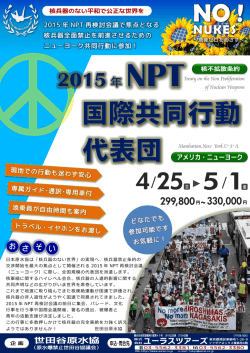 NPT国際共同行動 ニューヨークの旅