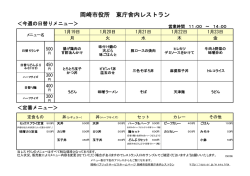 岡崎市役所 東庁舎内レストラン