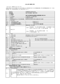 入札公告（建設工事）