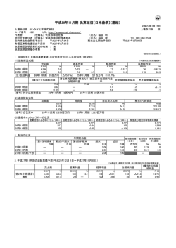 平成26年11月期 決算短信〔日本基準〕（連結）