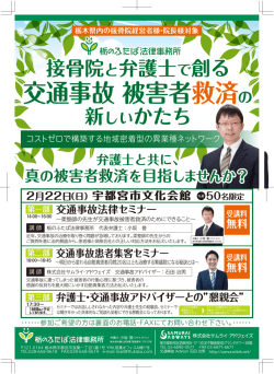 交通事故 被害者 救済 - 栃のふたば法律事務所