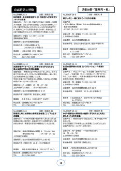 宮城野区（障害児・者） - 仙台市社会福祉協議会