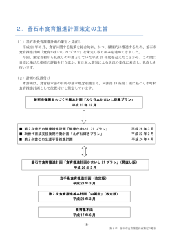 第2章 釜石市食育推進計画策定の主旨 [179KB pdfファイル]