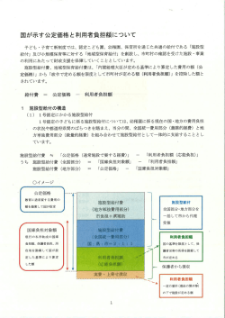 国が示す公定価格と利用者負担額について