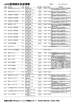 JOG管理物件空室情報