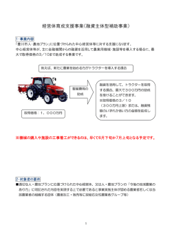 平成27年度経営体育成支援事業について（PDF：217KB）
