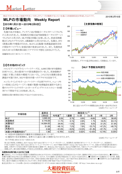 MLPの市場動向 Weekly Report