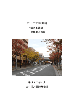 市川市の街路樹(案）（PDF形式 2MB）