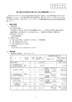 歳入歳出外現金等の過不足に係る調査結果について（PDF