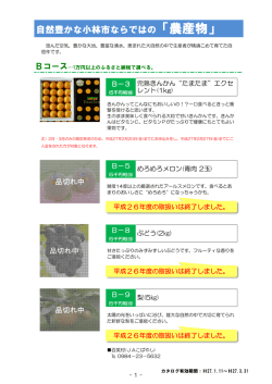 自然豊かな小林市ならではの「農産物」