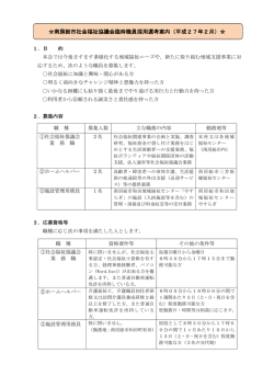 臨時職員（社協業務・ホームヘルパー・用務員）