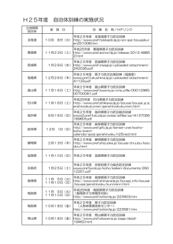 平成25年度の実施状況（PDF形式：48KB）