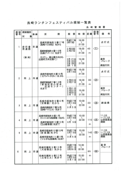2015長崎ランタンフェスティバルに伴う交通規制