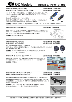 2015年3月発売のパーツ詳細情報