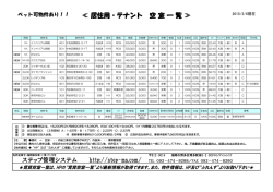 賃貸空室一覧表 - ステップ管理システム