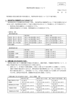 特許料金等の改定について（PDF：54KB）