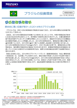 ブラジルの投資環境 - みずほ投信投資顧問