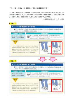 この度、発行いたしました情報誌「ゲートボールNavi 2014」（P17 図4）の
