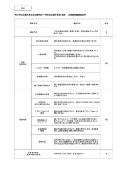 岡山市生活困窮者自立支援事業（一時生活支援等業務）委託 企画提案