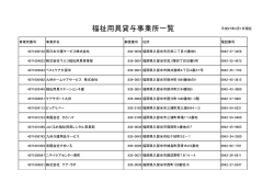 福祉用具貸与事業所一覧