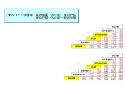 （東松01）学園線 聖徳学園→秋山駅→東松戸駅 東松戸駅→秋山駅