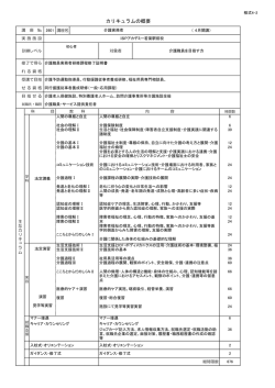 カリキュラムの概要