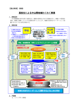 高校生による中山間地域わくわく事業 (PDFファイル)