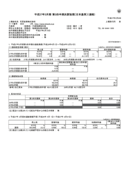 平成27年3月期 第3四半期決算短信