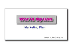 マーケティングプランpdf - World Option