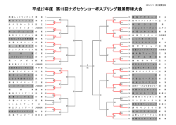 大会トーナメント表 - 大田区城南少年軟式野球連盟