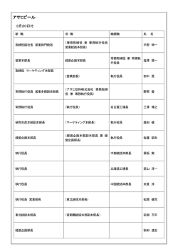 2015年3月20日＞アサヒビール
