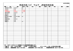 青森市営バス「 下山下 」停留所時刻表