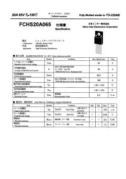 FCHS20A065 仕様書 日本インター株式離