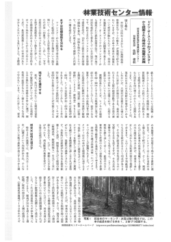ドイツ・オーストリアのフォレスター から提案された将来の木施業