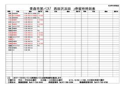 青森市営バス「 西田沢浜田 」停留所時刻表